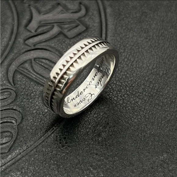 Silver Geometric Ring unisex